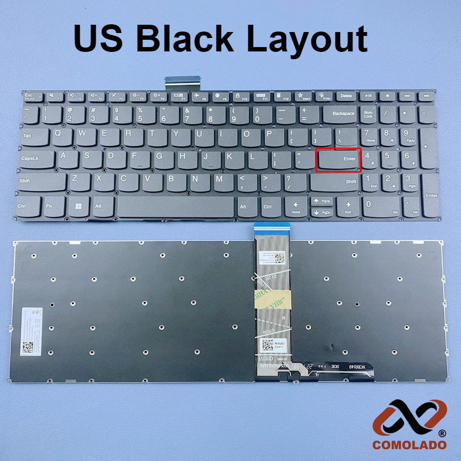 US Laptop Keyboard For LENOVO V15 G2-ALC,V15 G2-ITL,V15 G2-IJL, Ideapad 1-15IAU7,1-15ALC7,1-15IJL7,3-15ITL6 3-15ADA6 3-15ALC6 Series