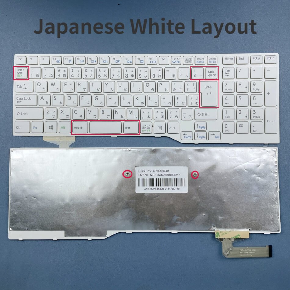 Japanese White & Black Laptop Keyboard For Fujitsu LifeBook A357 A359 A514 A544 A555 A557 AH355 AH356 AH456 AH524 AH544 AH555 AH564 AH565 AH574 Series JP Layout