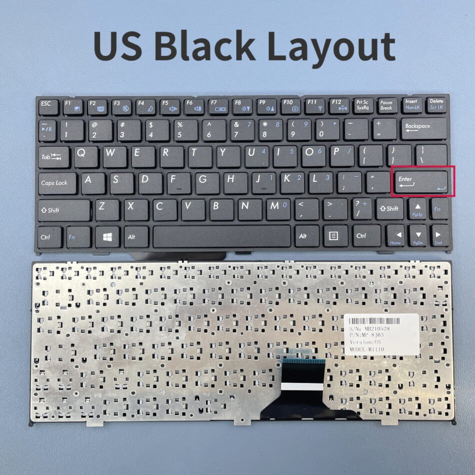 Laptop Keyboard For CLEVO M1110 M1115 M1100 M1110Q M1111 M11X W110ER M111X-X M1110Q-C M1100Q-C W110ER Series