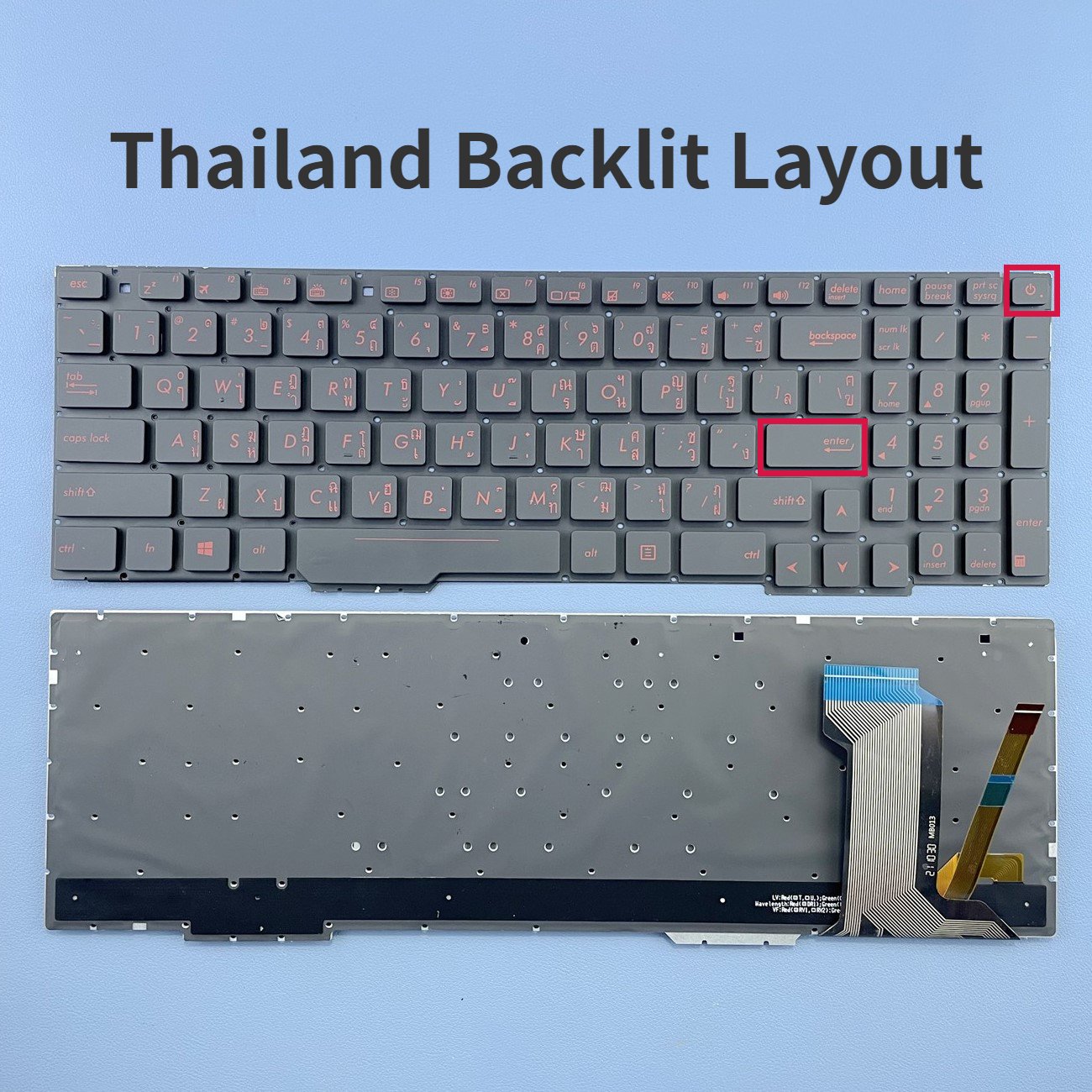 Thailand RGB Backlit Keyboard For Asus ROG Strix GL553 GL553VD GL553VE GL553VW GL753 GL753VD GL753VE GL753VW Series
