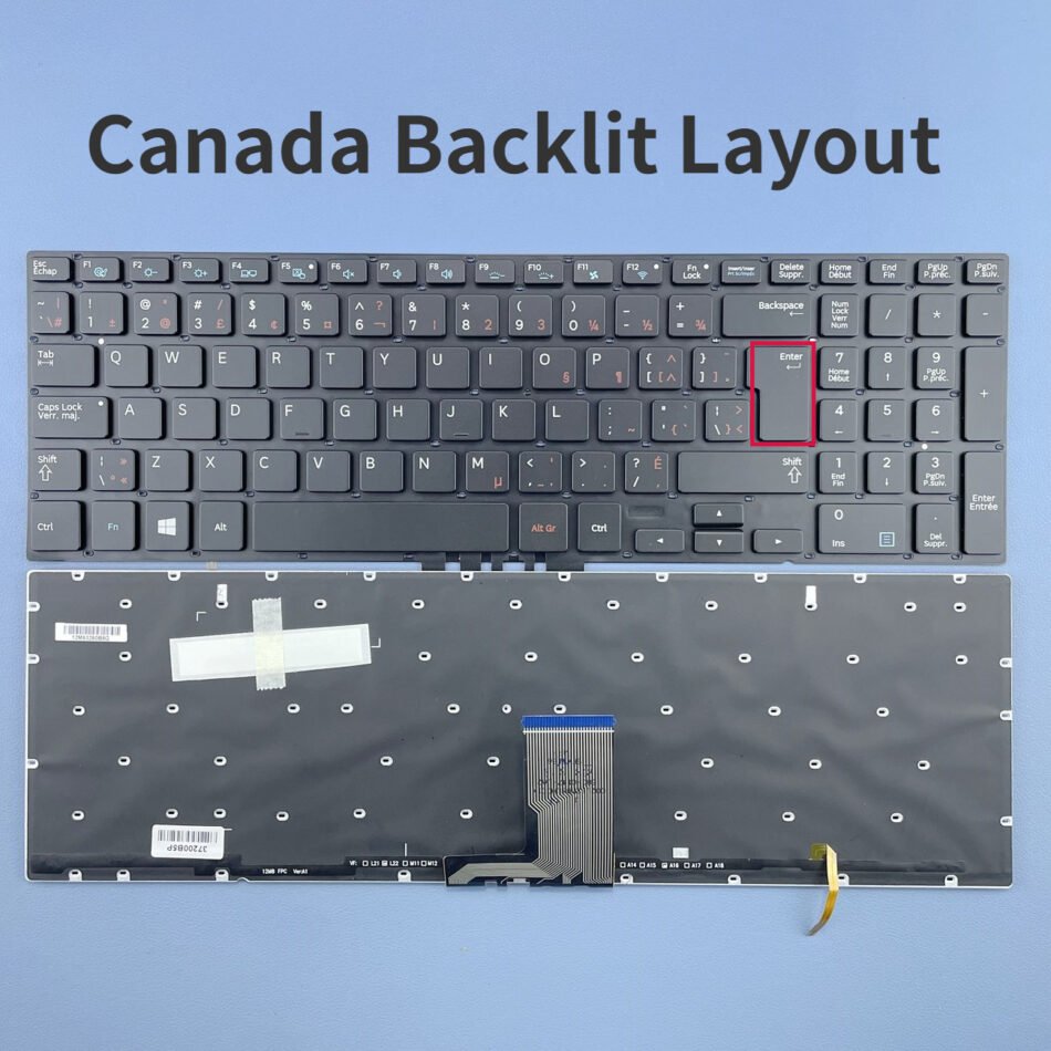 Canada Backlit Keyboard for Samsung NP880Z5E NP870Z5E NP770Z5E NP780Z5E NP670Z5 670Z5E NP670Z5E-X01CL -X02CL Ativ Book 6