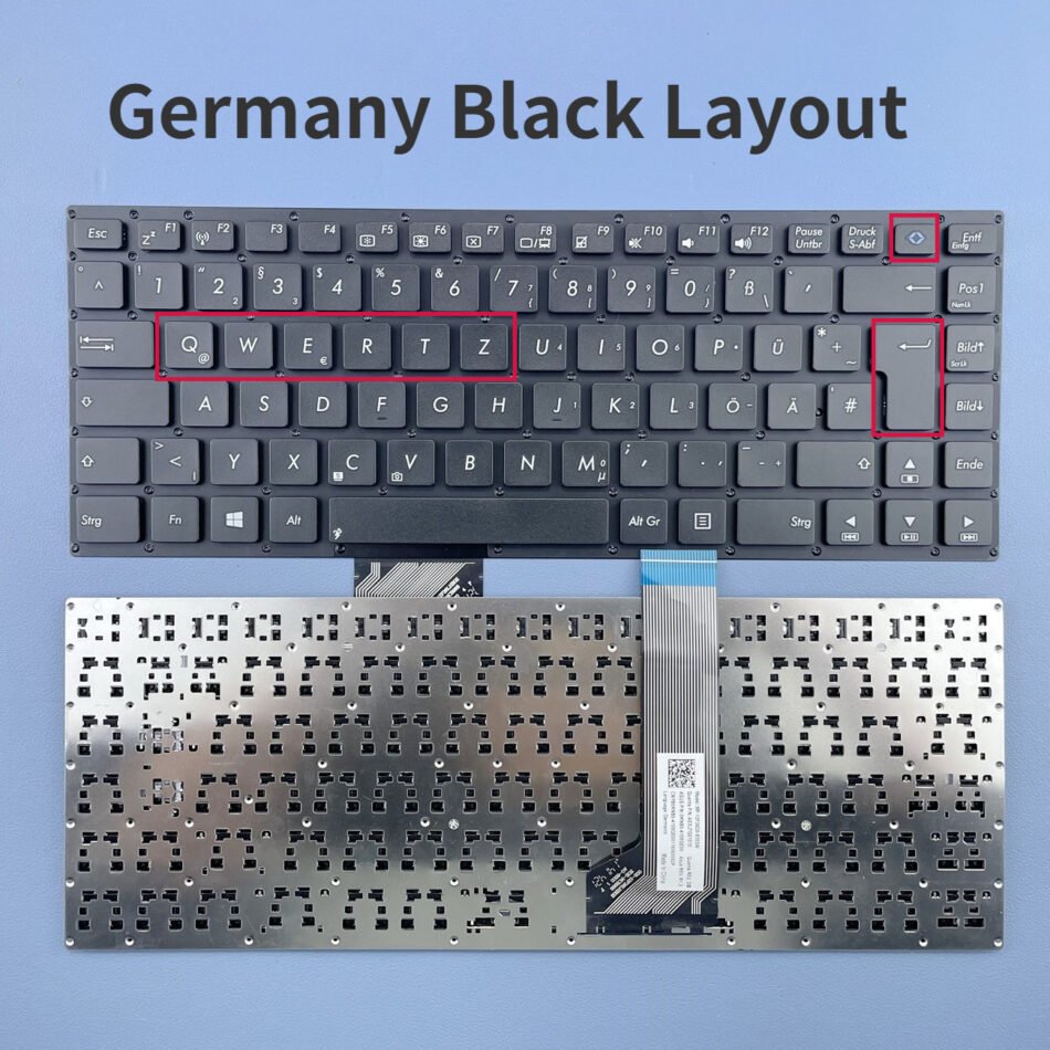 Germany Laptop Keyboard For ASUS VivoBook S400 S400C S400CA X402 S451 s451Lb Series Gr Layout